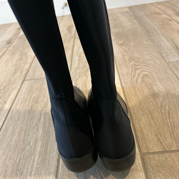 Stuart Weitzman 5050 black leather microstretch knee high boots Black 5.5 - Picture 4 of 16